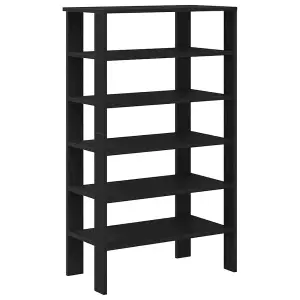 Berkfield Shoe Rack Black 61x32x105 cm Engineered Wood