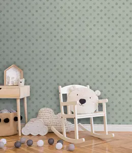 Rasch Bambino Soft Spot Grey Wallpaper