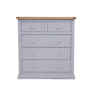 Rocca 5 Drawer Chest of Drawers Chrome Knob