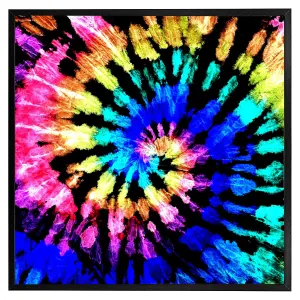 Tie dye pattern (Picutre Frame) / 12x12" / Black