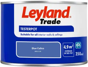 Leyland Trade Vinyl Matt Walls & Ceilings Emulsion Paint Blue Calico (PPG17-05) 350ml Tester