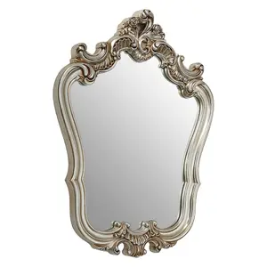 Interiors by Premier Champagne Finish Rose Crest Wall Mirror