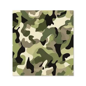 Camouflage Design Premium Glass Kitchen Splashback W700mm x H650mm