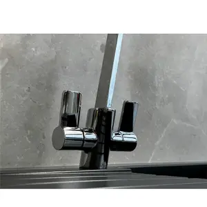 Reginox AMUR Chrome Single Lever Swan Neck Kitchen Mixer Tap