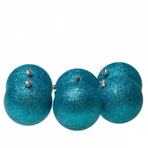 Xmas Bauble (Set of 6) Aqua Turquoise