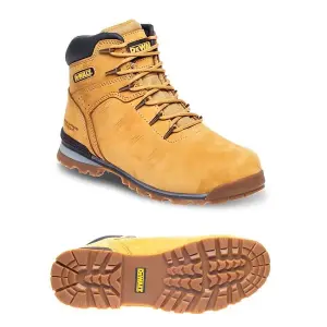 DeWalt Carlisle Tan Safety Boots Work Boots Steel Toecap UK Sizes 9 EN 20345SB