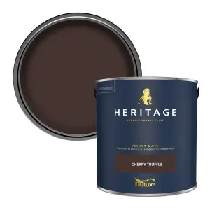 Dulux Trade Heritage Cherry Truffle Velvet matt Wall paint, 2.5L