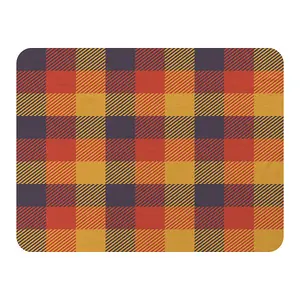 Orange Check Pattern (Blanket) / Default Title