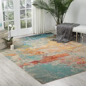 Sealife Abstract Graphic Modern Rug for Living Room, Bedroom and Dining Room-160cm X 160cm