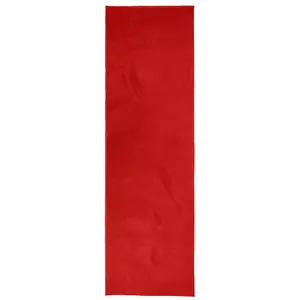 Rug OVIEDO Short Pile Red 80x250 cm