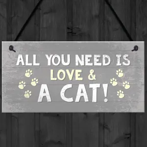 Red Ocean Cat Signs For Home Cat Door Sign Birthday Xmas Gift For Cat Lover Hanging Plaque