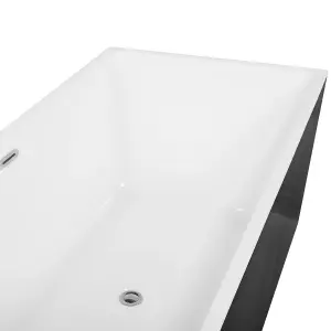 Freestanding Bath 1700 x 810 mm Black RIOS