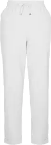 Bonmarche White Tapered Linen Trousers