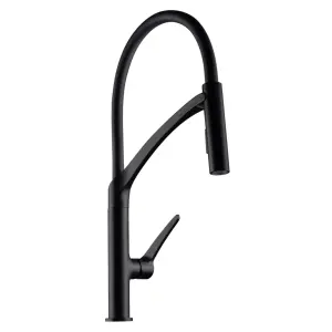 Hommix Rubineta Ultima-50 Black Silicon Neck Pull Out Kitchen Mixer