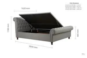 Birlea Castello King Side Ottoman Bed Grey