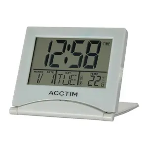 Mini Flip 2 Digital Electric Alarm Tabletop Clock Grey