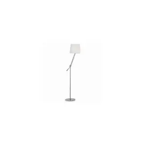 Luminosa York 1 Light Floor Lamp White, E27