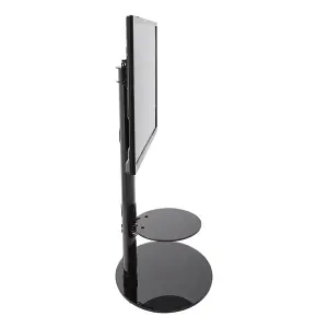 AVF Lugano 80cm Oval Pedestal TV Stand - Black