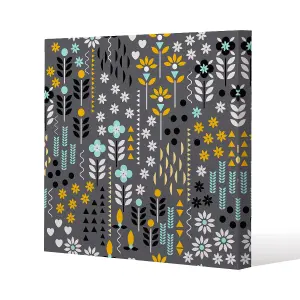 Flower Print (Canvas Print) / 101 x 101 x 4cm