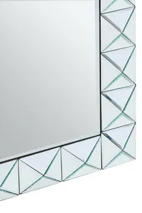 Interiors by Premier Yula Pyramid Edged Wall Mirror