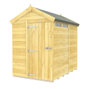 DIY Sheds 5x7 Apex Security Shed - Single Door