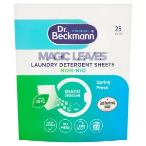 Dr Beckmann Magic Leaves Non-Bio Spring Fresh Laundry sheets,, Pack of 25