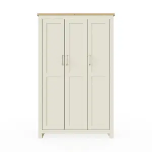 The Lisbon Cream 3 Door Wardrobe