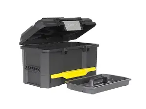 Stanley One Touch Toolbox Lockable With Organiser Drawer 19in STA170316 1-70-316