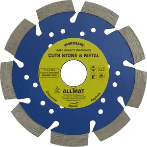 Platinum Allmat 125mm Diamond Blade for Stone and Metal Cutting