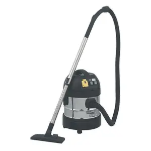 Sealey Vacuum Cleaner Industrial 20L 1400W/230V Stainless Drum Auto Start PC200SDAUTO