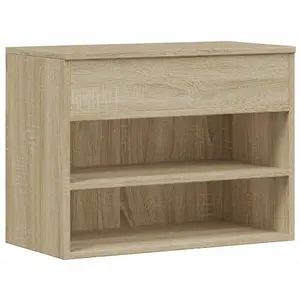 Shoe Bench Sonoma Oak 60x30x45 cm Engineered Wood