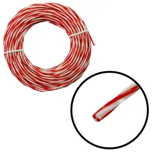 15m of strimmer/trimmer line,red/white twist line gives you more cutting edge for cleaner and quicker cut(2.7mm)