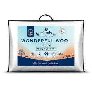 Wool Pillow with 100% Cotton Cover 1 Pack