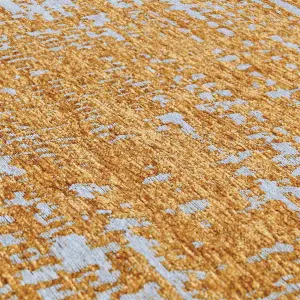 Gold Abstract Modern Easy to clean Rug for Bedroom & Living Room-160cm X 230cm