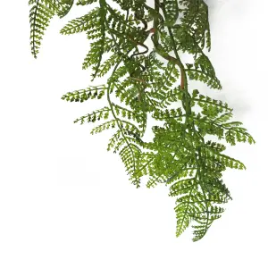 100cm Artificial Hanging Maidenhair Fern Plant Dark Green