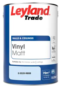 Leyland Trade Vinyl Matt Walls & Ceilings Emulsion Paint (S 0520-R80B) 5L