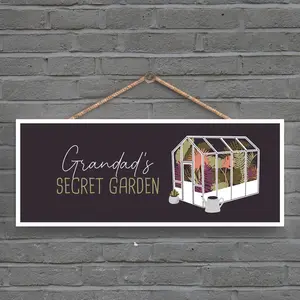 Garden Secret Grandads Secret Garden Signs and Plaques