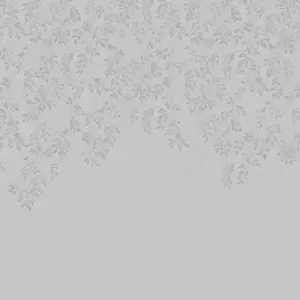 Laura Ashley Lockwood Grey Leaves Smooth Wallpaper