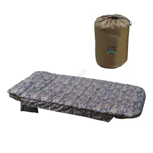 CARPZILLA L215 x W95CM Camo Fishing Sleeping Bag Fleece Lined Camping Hiking 5 Season