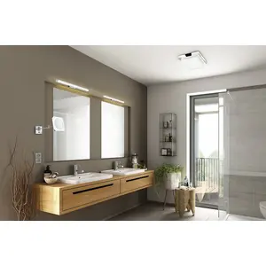 Luminosa Mattimo Modern 60cm Bathroom Wall Lamp Chrome 3000K IP44 - UK Stock