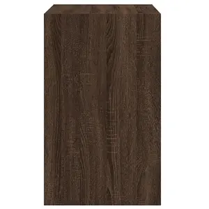 Berkfield Shoe Cabinet Brown Oak 60x42x69 cm Engineered Wood