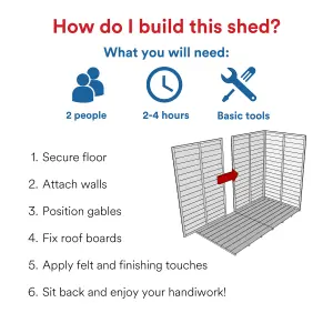 BillyOh Switch Tongue and Groove Pent Wooden Shed - 20x10 Windowed - 11mm Thickness