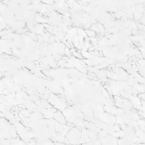 GoodHome Mambo White Natural Marble effect Textured Click vinyl Tile, 1.92m²