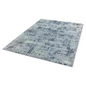 Abstract Blue Modern Abstract Easy to Clean Rug for Living Room Bedroom and Dining Room-160cm X 230cm