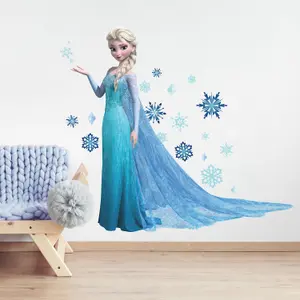 RoomMates Blue Frozen Elsa Giant Peel & Stick Wall Decals