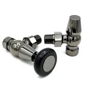 Traditional Manual Radiator Valve - Black Nickel