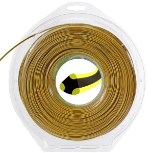 SPARES2GO Extra Long Bi-Comp Dual Core Line compatible with McCulloch Strimmer Trimmer (2.4mm, 80m)