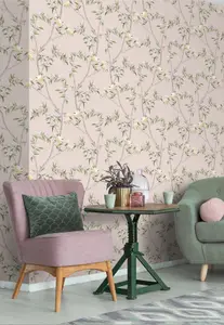 Galerie Spring Blossom Pink Wallpaper