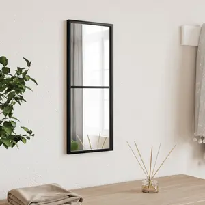 Mikayia Wall Mirror Black 50cm H x 20cm W