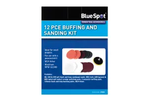 Blue Spot Tools - 12 PCE Buffing and Sanding Kit